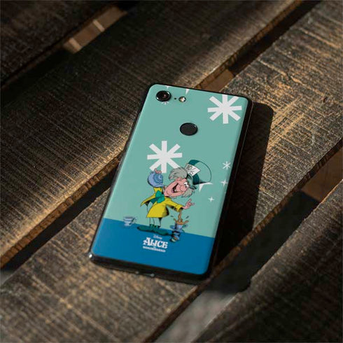 Disney Alice in Wonderland Mad Hatter Tea Party Google Pixel 3 Skin